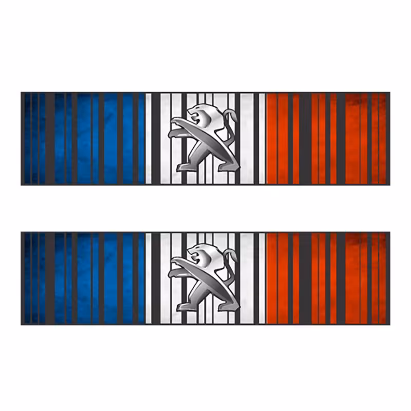 برچسب پارکابی خودرو  طرح فرانسه کد SP039 بسته 2 عددی