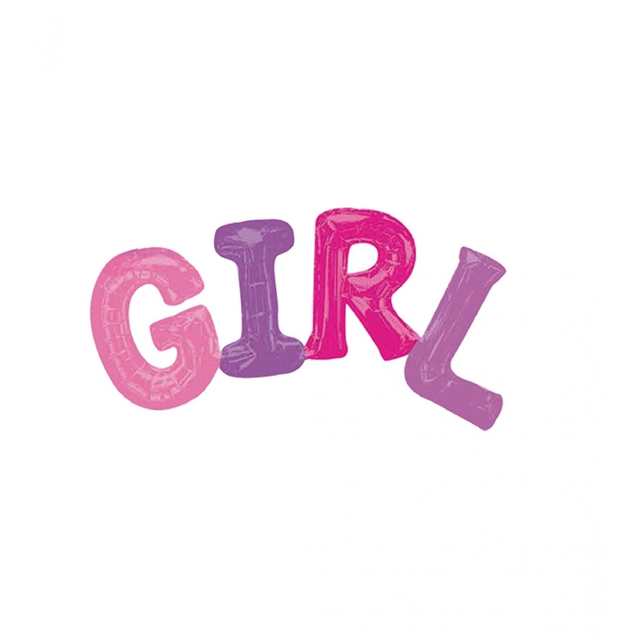 بادکنک فویلی GIRL (حروف دختر)