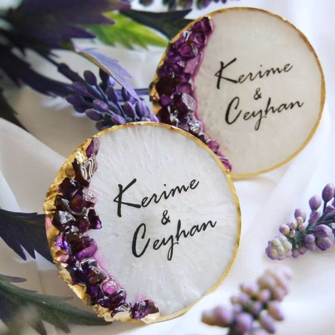 پک 50 عددی گیفت عروسی رزینی