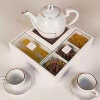 جعبه تی بگ سفید مدل یلدا پس کرایه