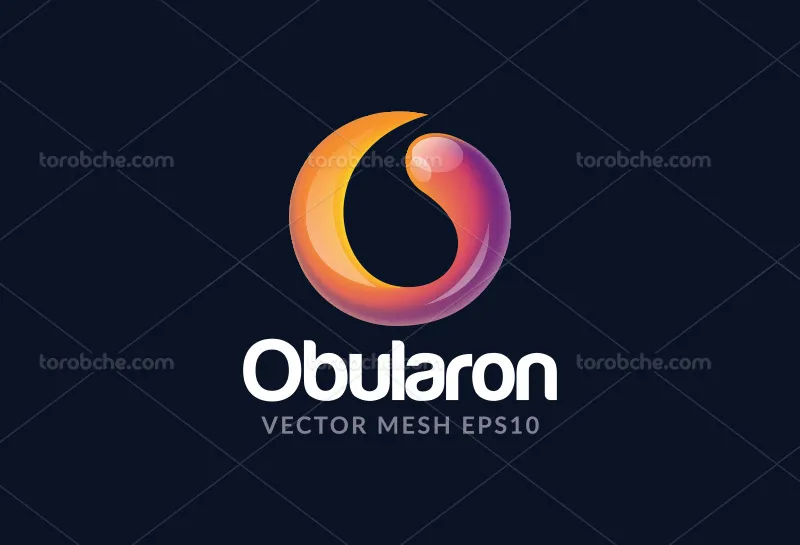 لوگو حرف O رنگی | گرافیک با طعم تربچه