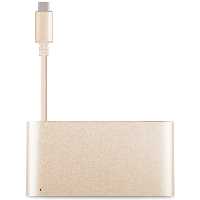 کیت آداپتور MOSHI موشی تبدیل USB-C به مولتی پورت طلایی - Hiapple.ir