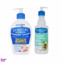 کرم مرطوب کننده کامان (comeon) مدل Oil pluse حجم 400 میلی‌لیتر + کرم رفع ترک پا مدل Shea butter حجم 300 میلی‌لیتر