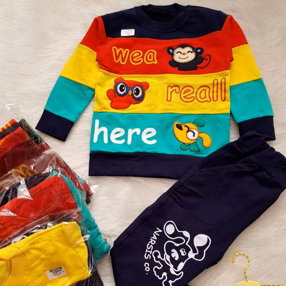 بلوز و شلوار اسپرت رنگین کمان