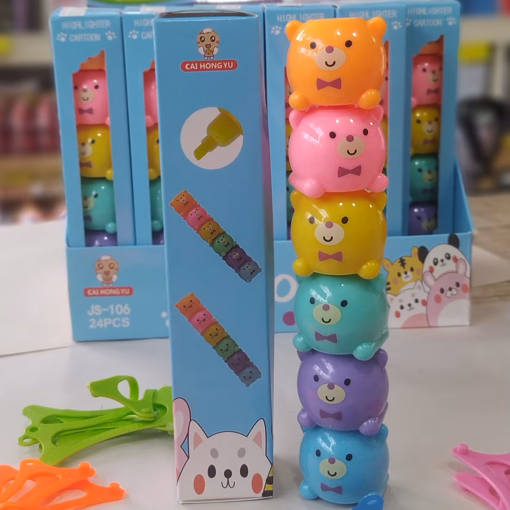 ماژیک فسفری عروسکی 6تایی 