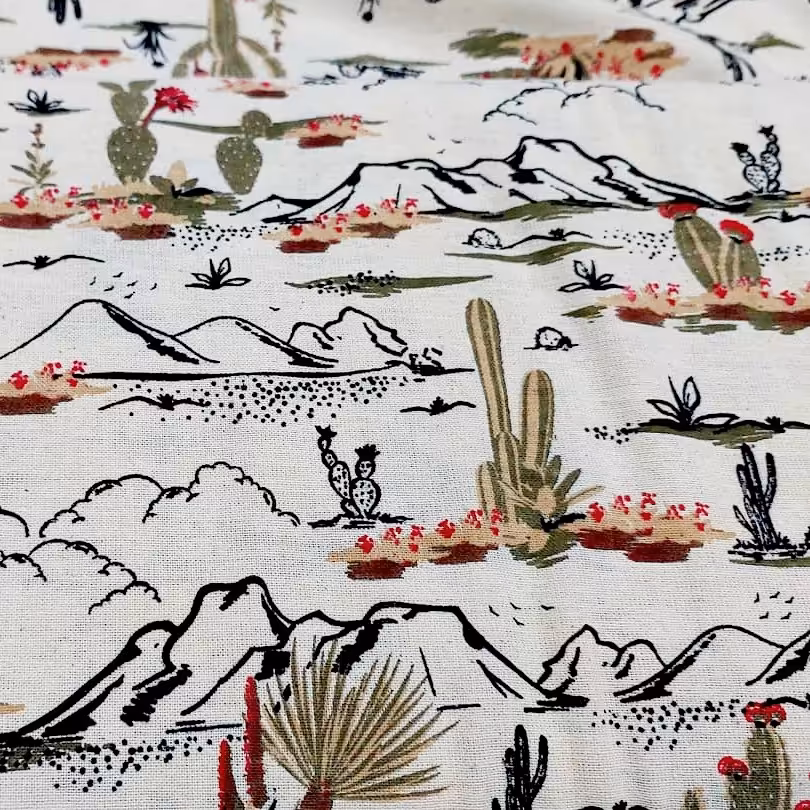 پارچه لنین(لینن) نچرال خارجی طرح دار  کیفیت فوق العاده