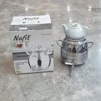 کتری قوری استیل شیردار کف چدن مدل رویال برند نفیس