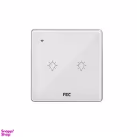 کلید لمسی دو پل مدل هوشمند کد SW02