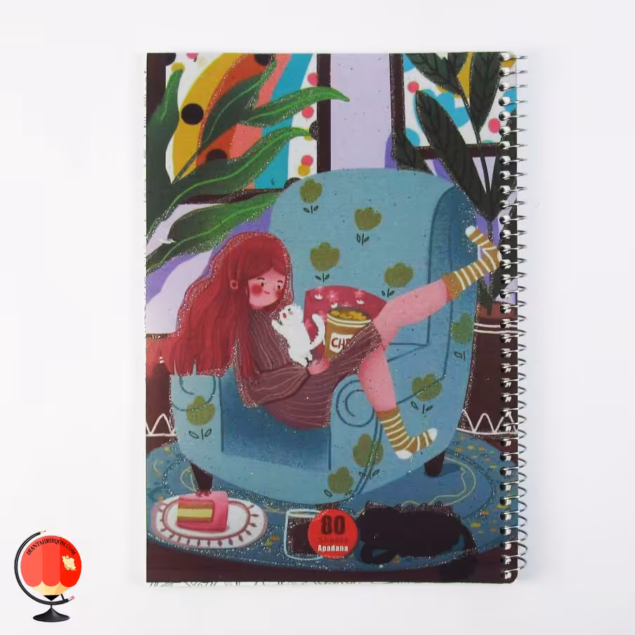 دفتر مشق 80 برگ سیمی طرح آرامش آپادانا