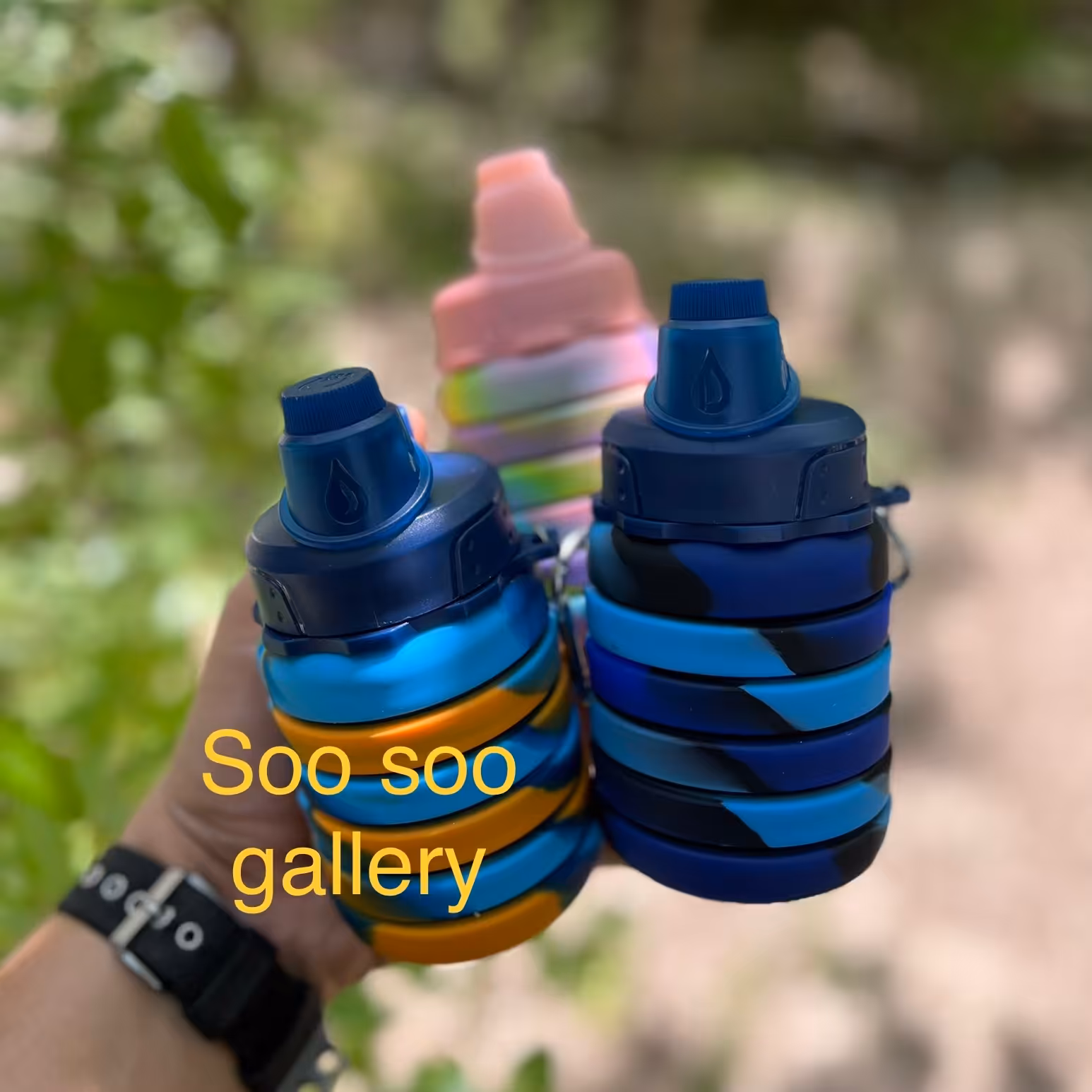 قمقمه سیلیکونی اکاردئونی نیم لیتری