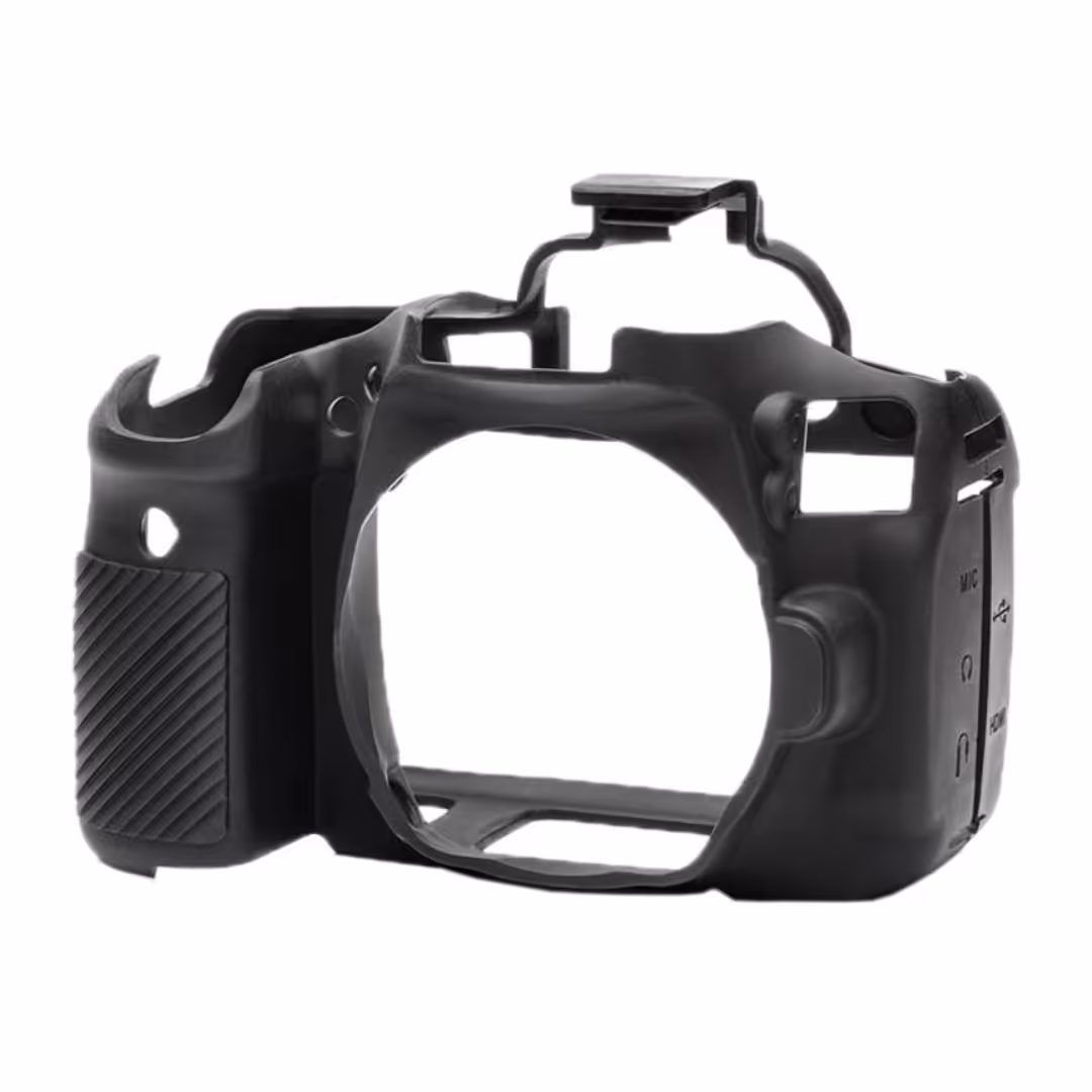 کاور دوربین ژله‌ای مشکی مشابه اصلی Canon 90D Cover