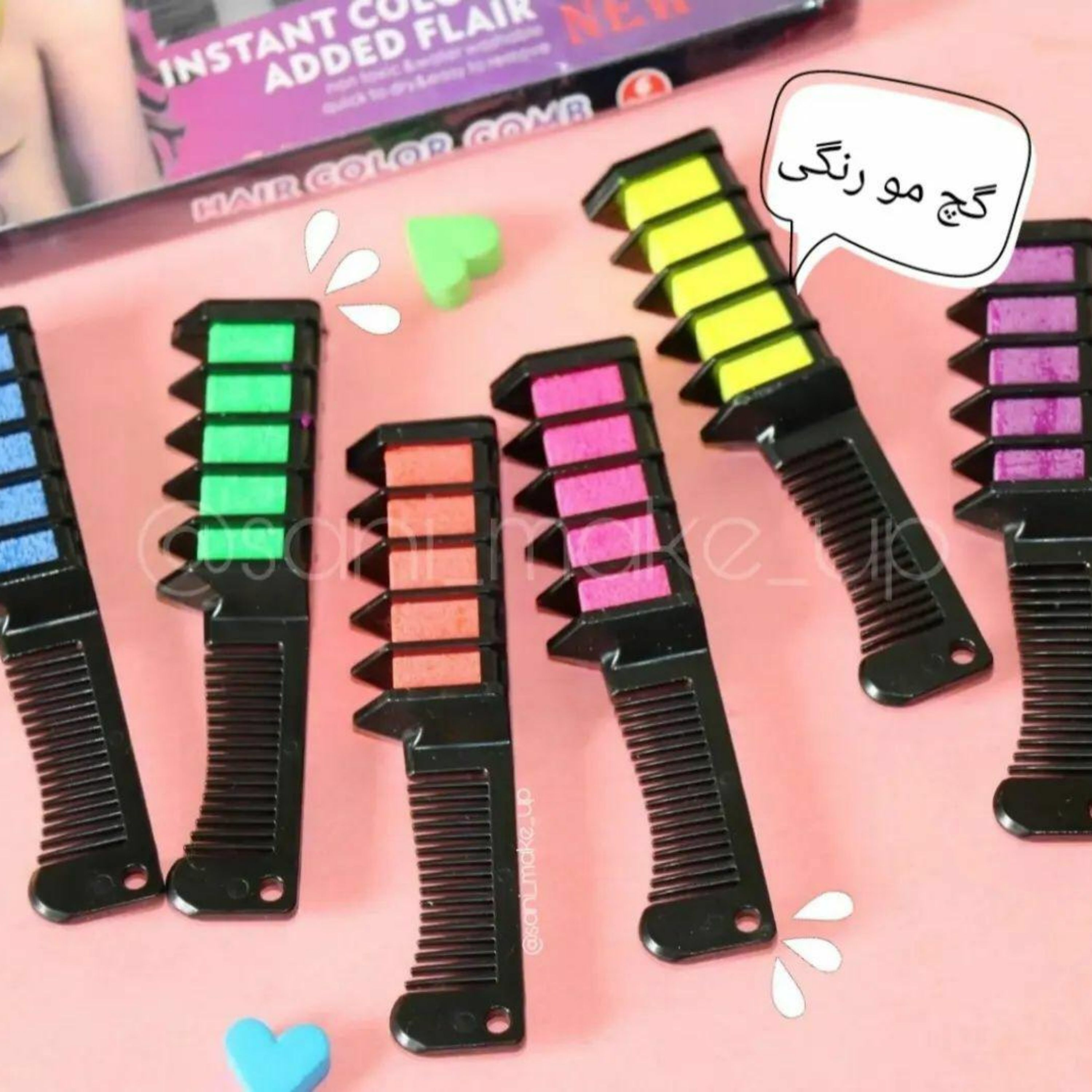 گچ مو رنگی فانتزی مو