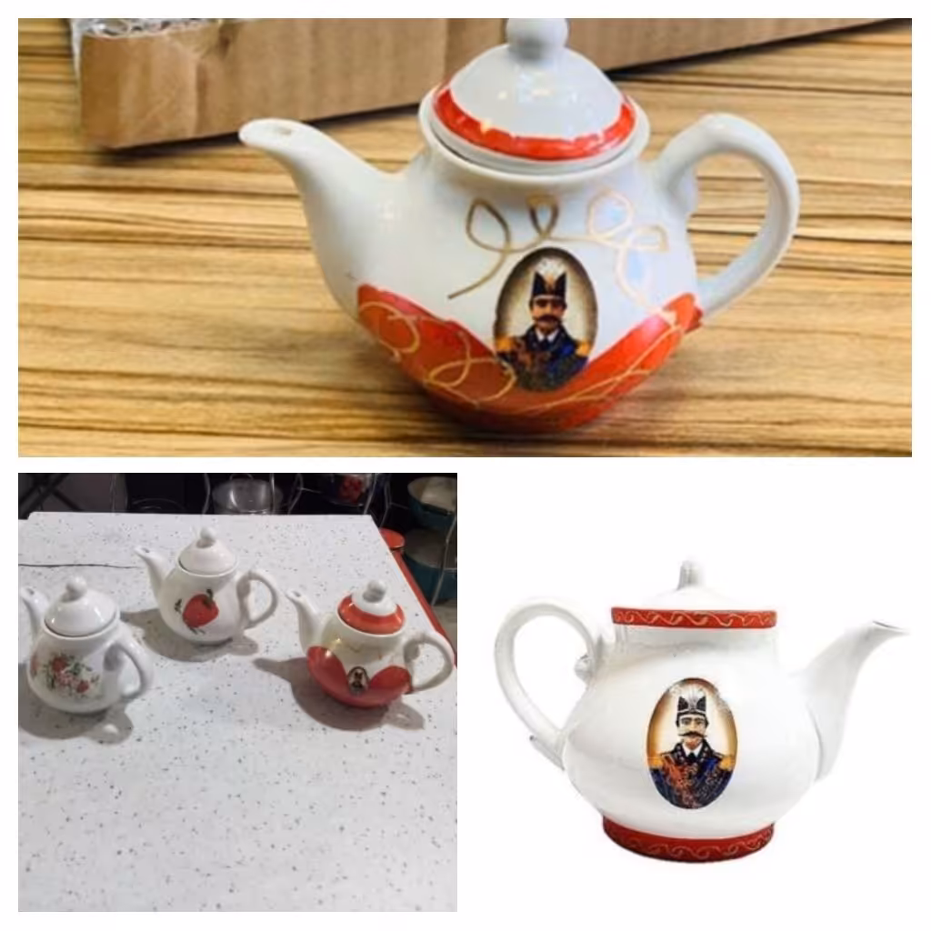 قوری زعفران سایز کوچک چینی