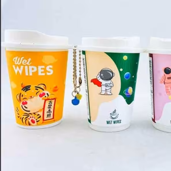 دستمال مرطوب لیوان کاپوچینو فانتزی