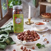 مغز فندق خام بسته‌های شیک نیم کیلویی