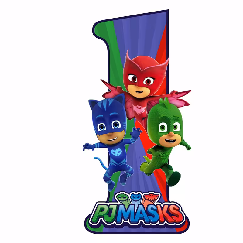 استند رومیزی تولد مدل عدد 1 طرح پی جی ماسک کد 1294