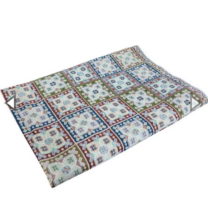 زیرسفره تی مخمل شانل کیفیت عالی و رنگ زنده سایز 3 متری