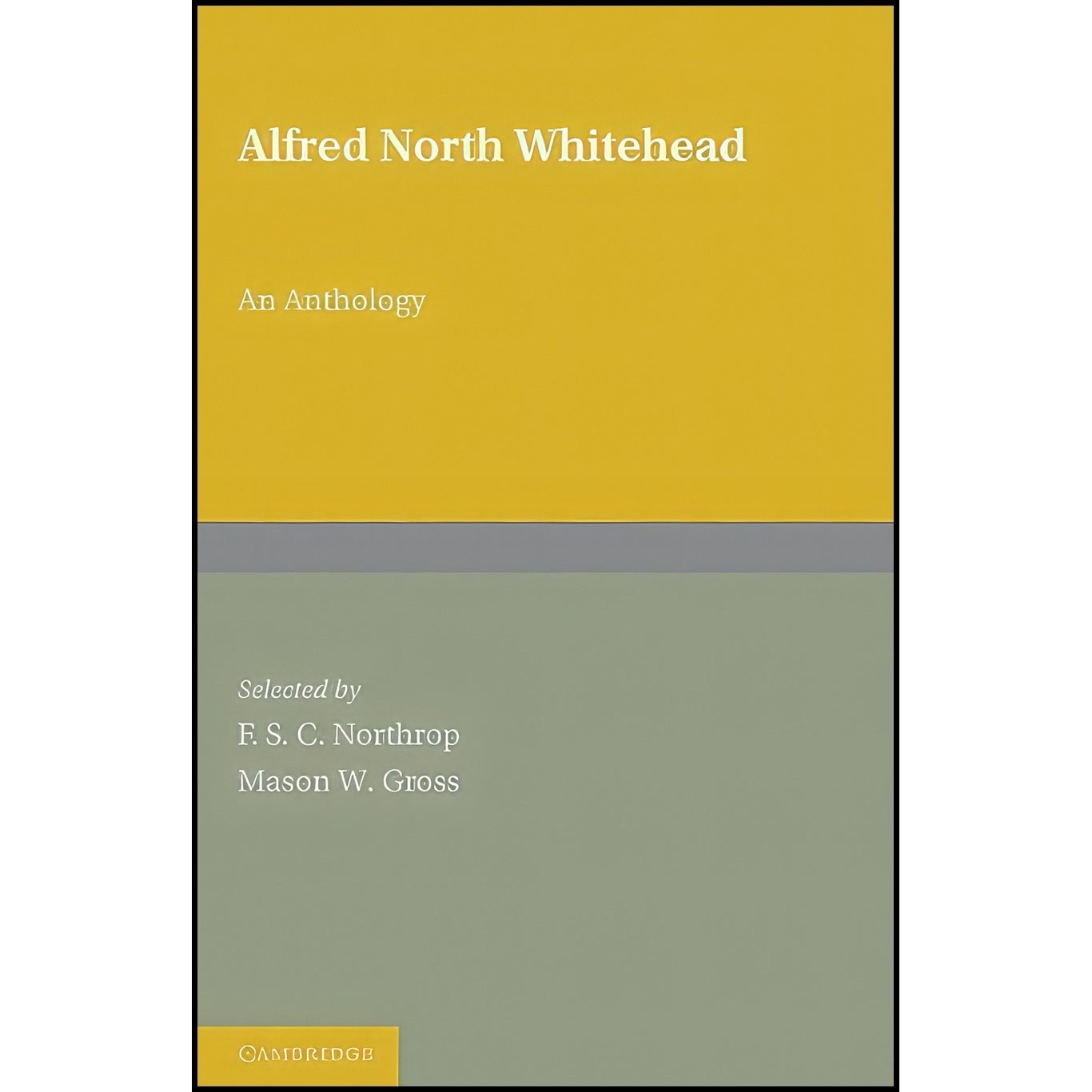 کتاب زبان اصلی Alfred North Whitehead اثر F S C Northrop and Mason Gross