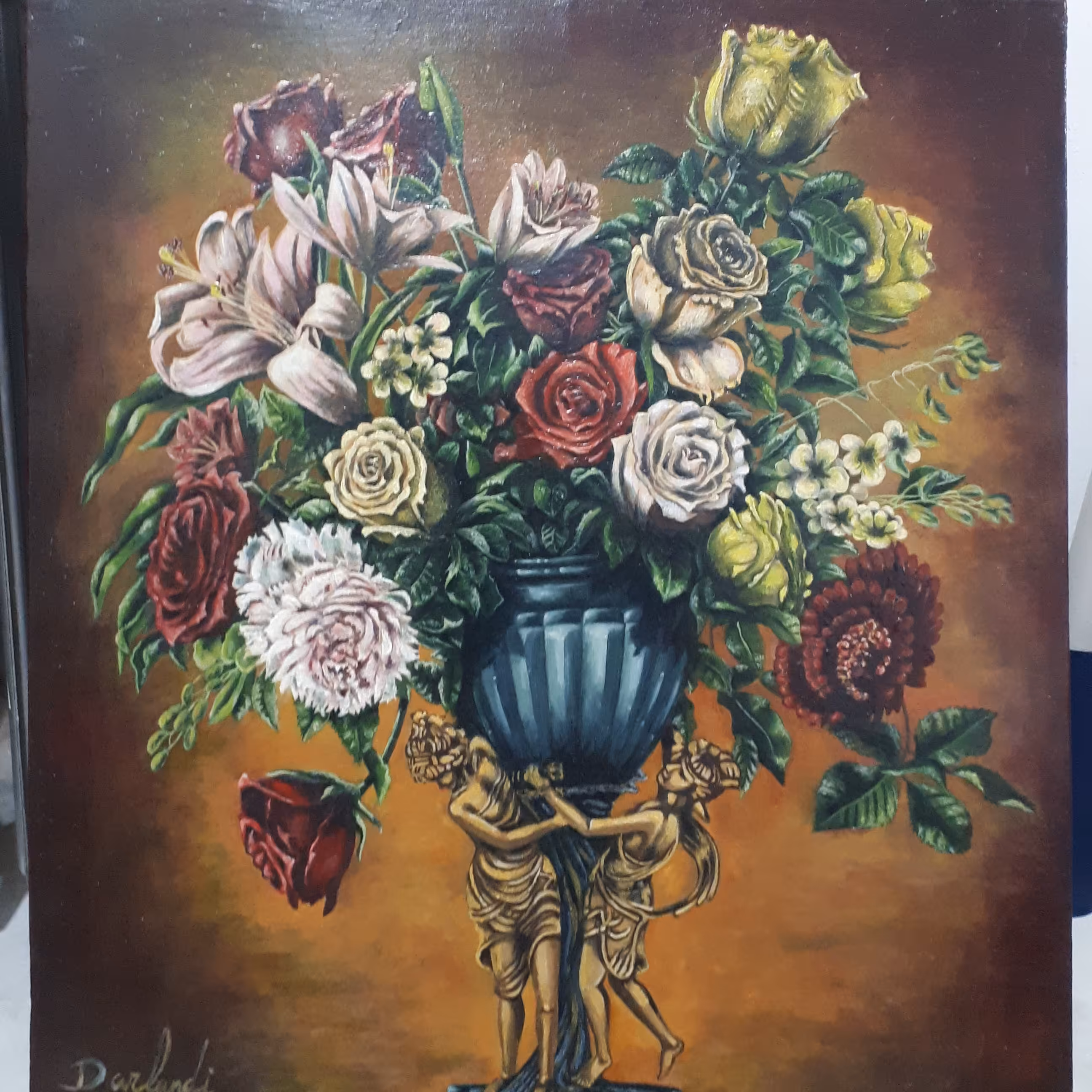 تابلو نقاشی رنگ روغن سایز  50 در  70 رنگ روغن روی بوم