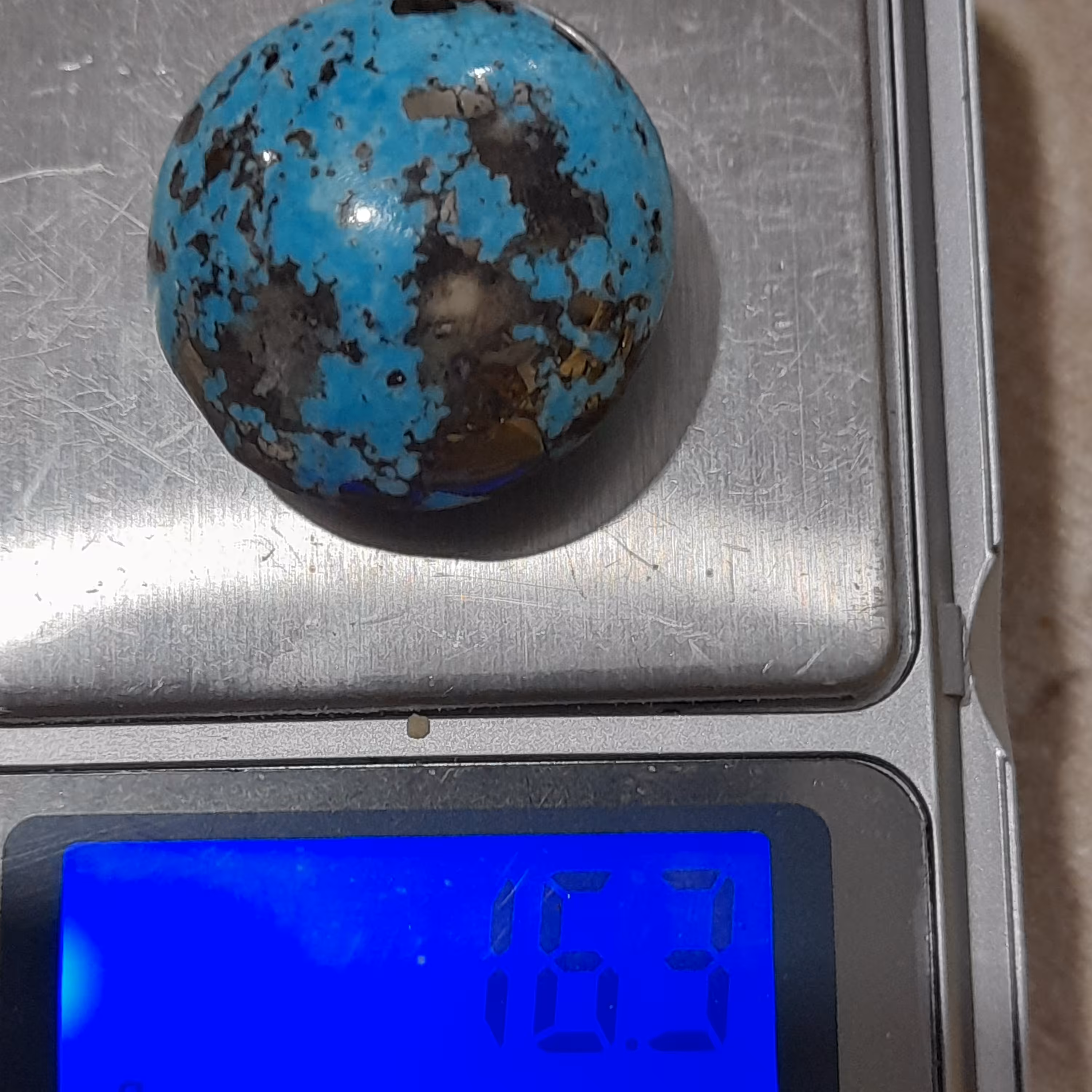 فیروزه مدور  کلاسیک با وزن نیمه سنگین کمیاب وضعیت عالی