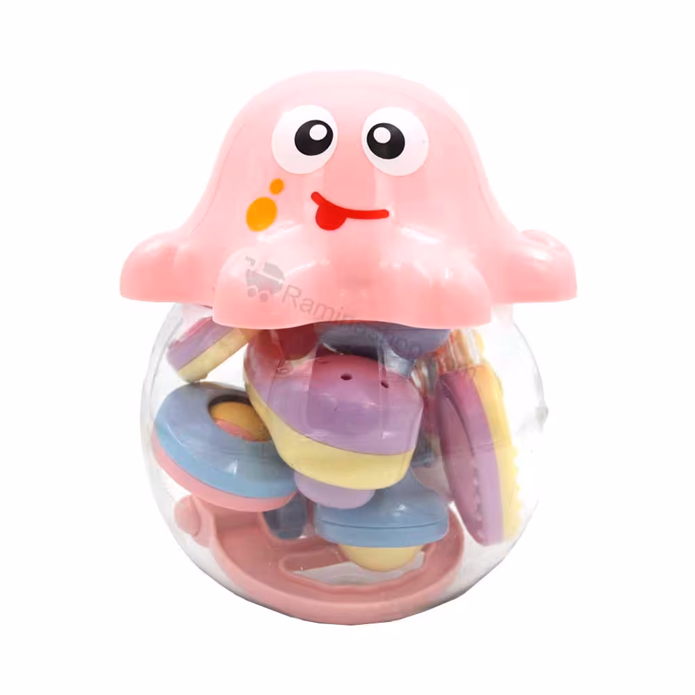 پک جغجغه نوزاد طرح هشت پا