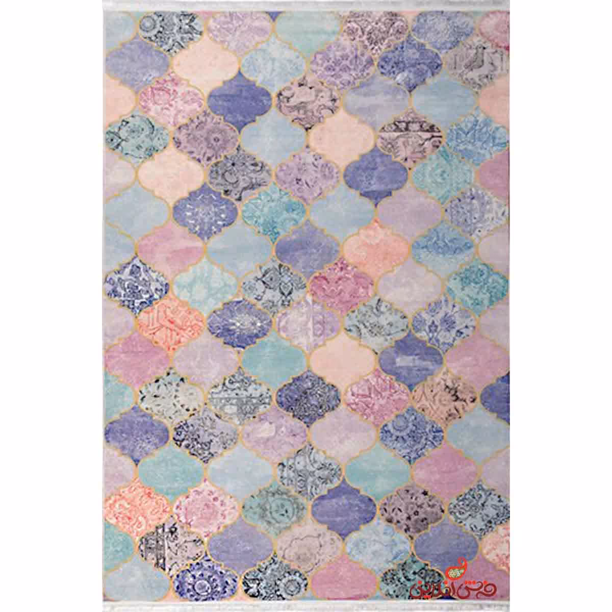 فرش ماشینی کلاریس کلکسیون چهل تیکه کد 100502