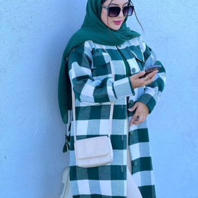 مانتو اسپرت زنانه پشمی مدل مانتو پشمی بلند