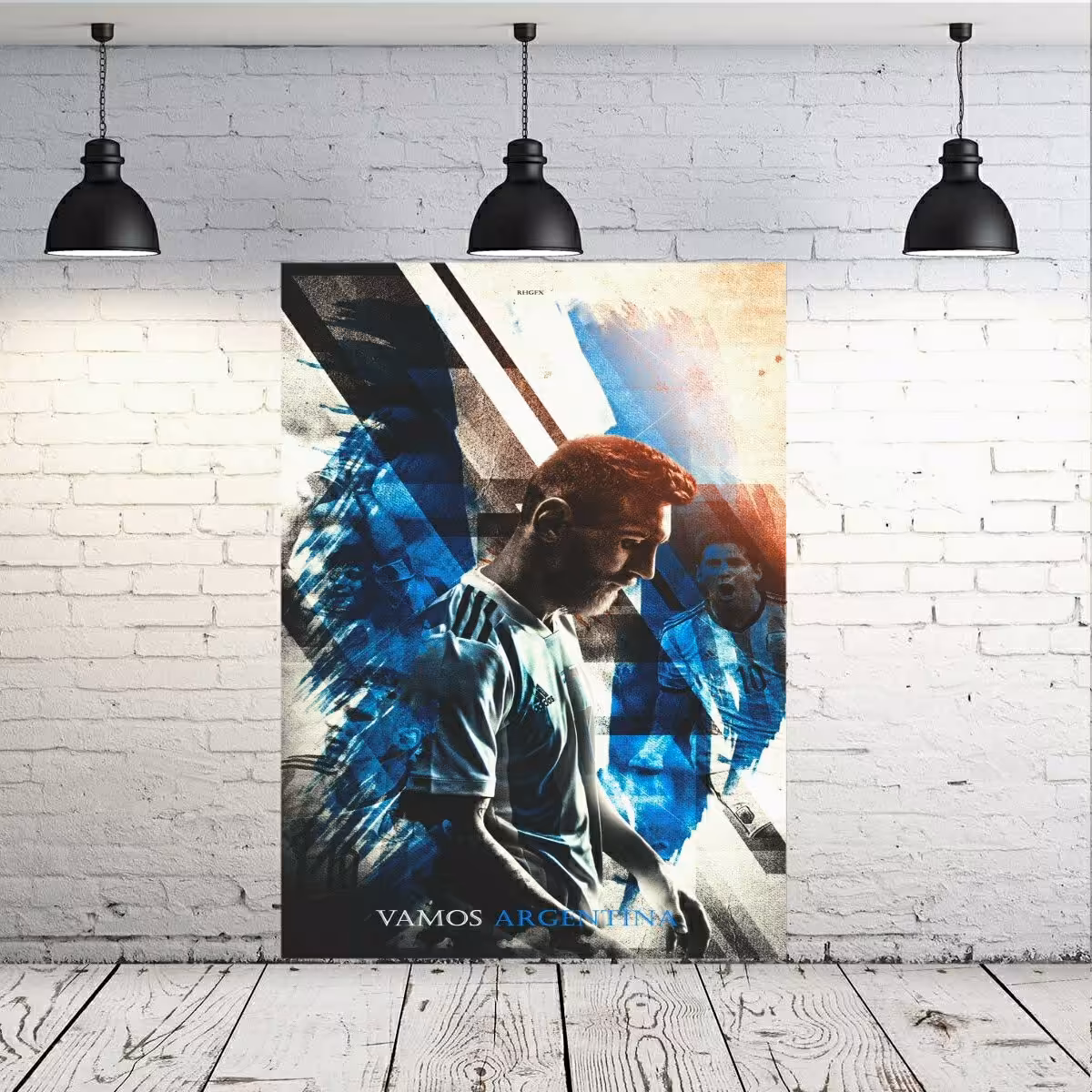تابلو بوم طرح لیونل مسی
