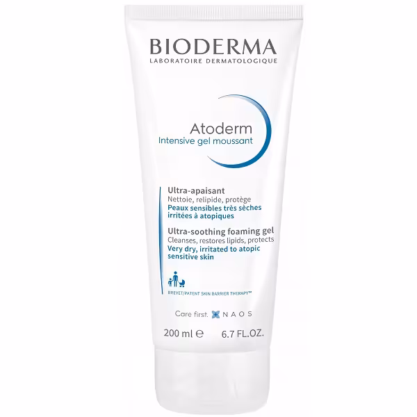 ژل کرم شستشوی صورت بایودرما BIODERMA مدل ATODERM حجم 200 میل | پوست خشک و بسیار خشک، نوزاد بچه بزرگسال