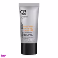 کرم ضد آفتاب و ضدجوش سی بی (CB) با SPF50 بدون رنگ مناسب پوست چرب و مختلط حجم 40 میلی لیتر