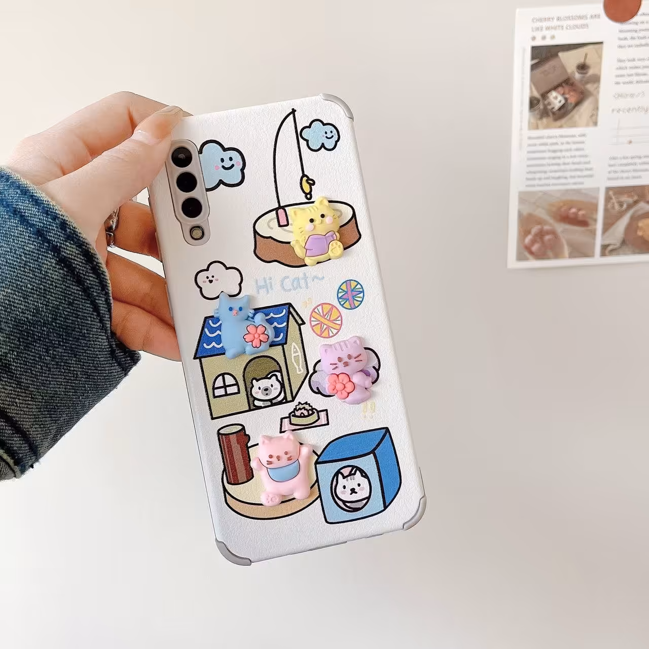 قاب گوشی (اندرویدی) طرح گربه روی شیروانی