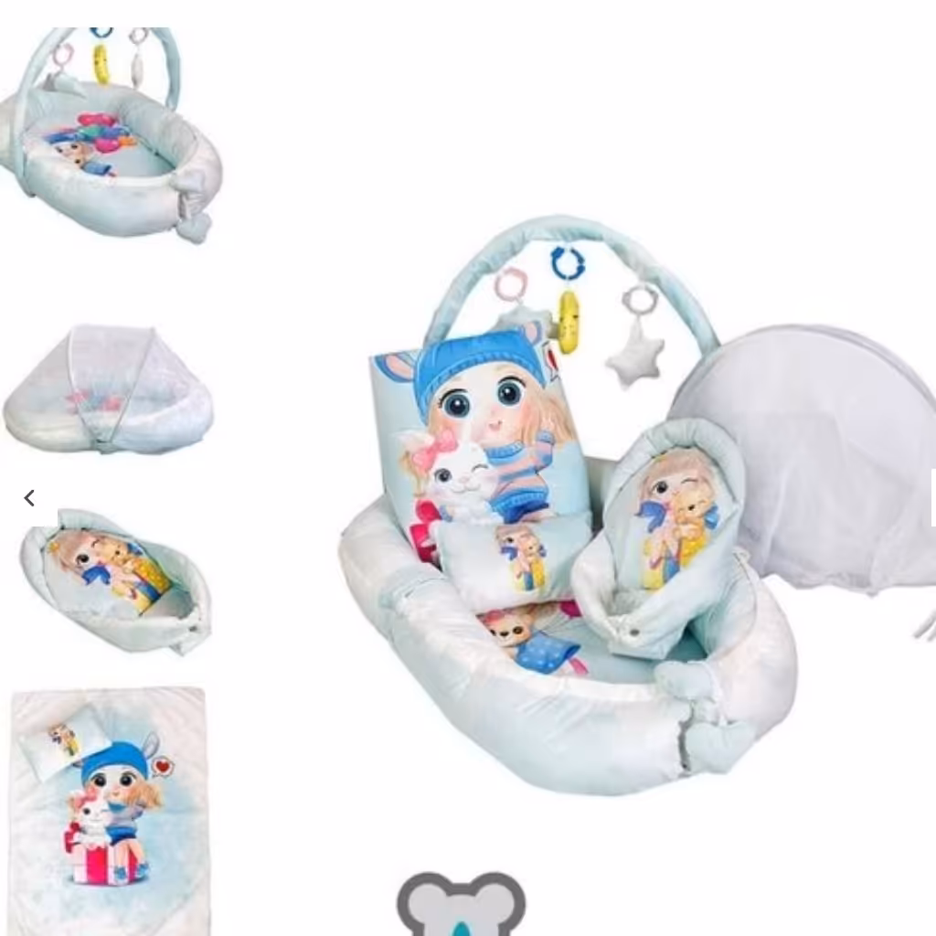 ست شش تکه تشک گاردمخمل نوزاداسیم 