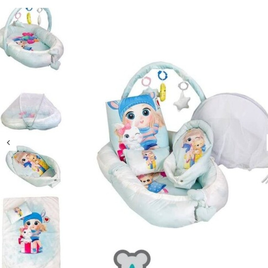 ست شش تکه تشک گاردمخمل نوزاداسیم