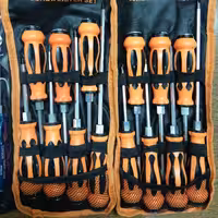 پیچ گوشتی ضربه خور 7 عددی XZ پیچگوشتی تمام کروم وانادیوم 