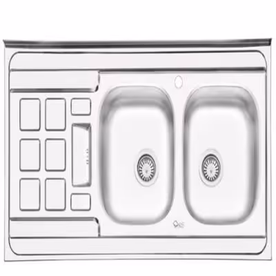 سینک ظرفشویی 3021 روکار ایلیا استیل