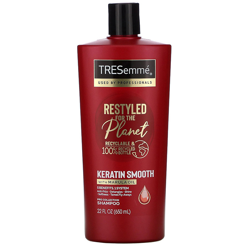 شامپو کراتینه و ضد وز ترزمه 650 میل آمریکایی Tresemme Keratin Smooth Anti Frizz Shampoo