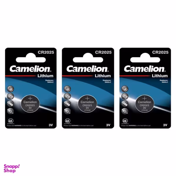باتری سکه ای کملیون مدل CR2025 بسته 3 عددی