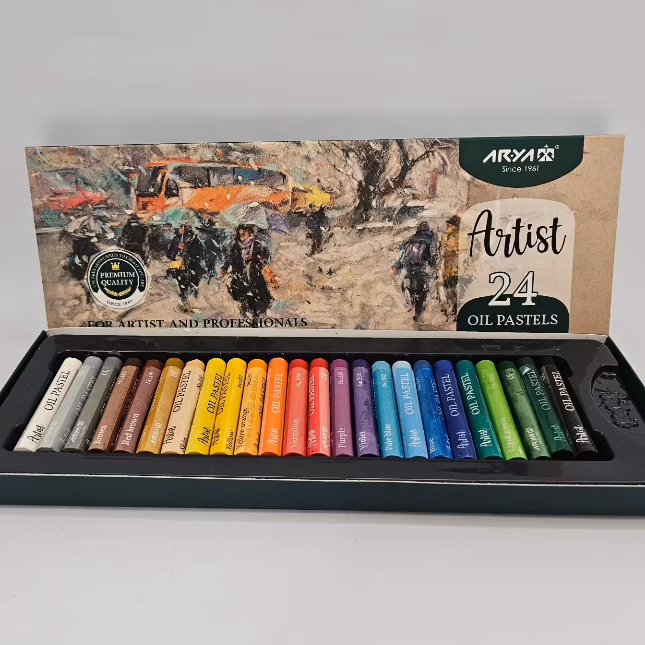 پاستل 24 رنگ آریا مدل آرتیست 