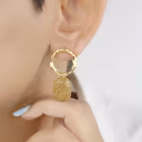 گوشواره ترک دست ساز کد 6455