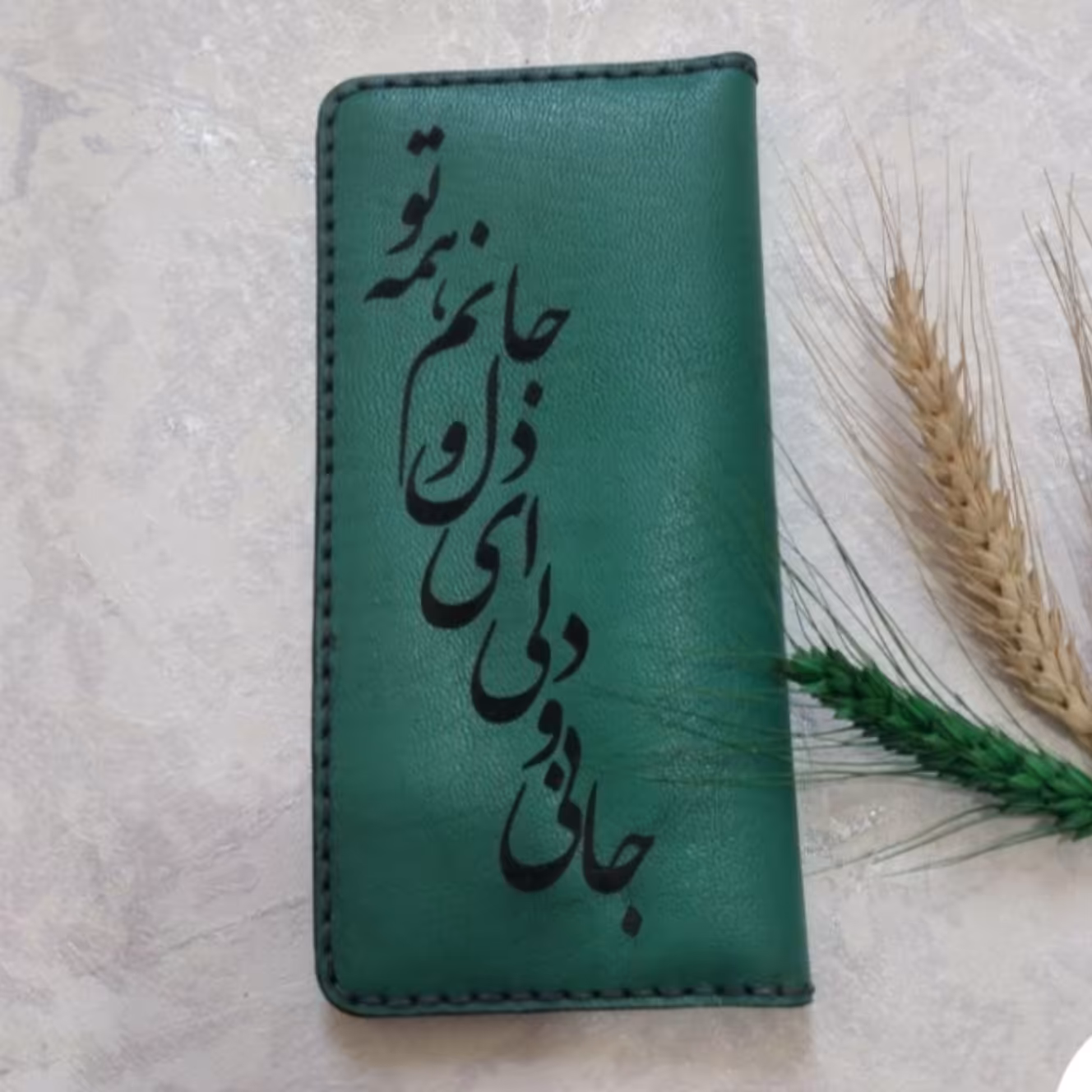 کیف پول چرم طبیعی دستدوز 