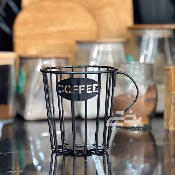 ليوان کافي فلزي مشکي