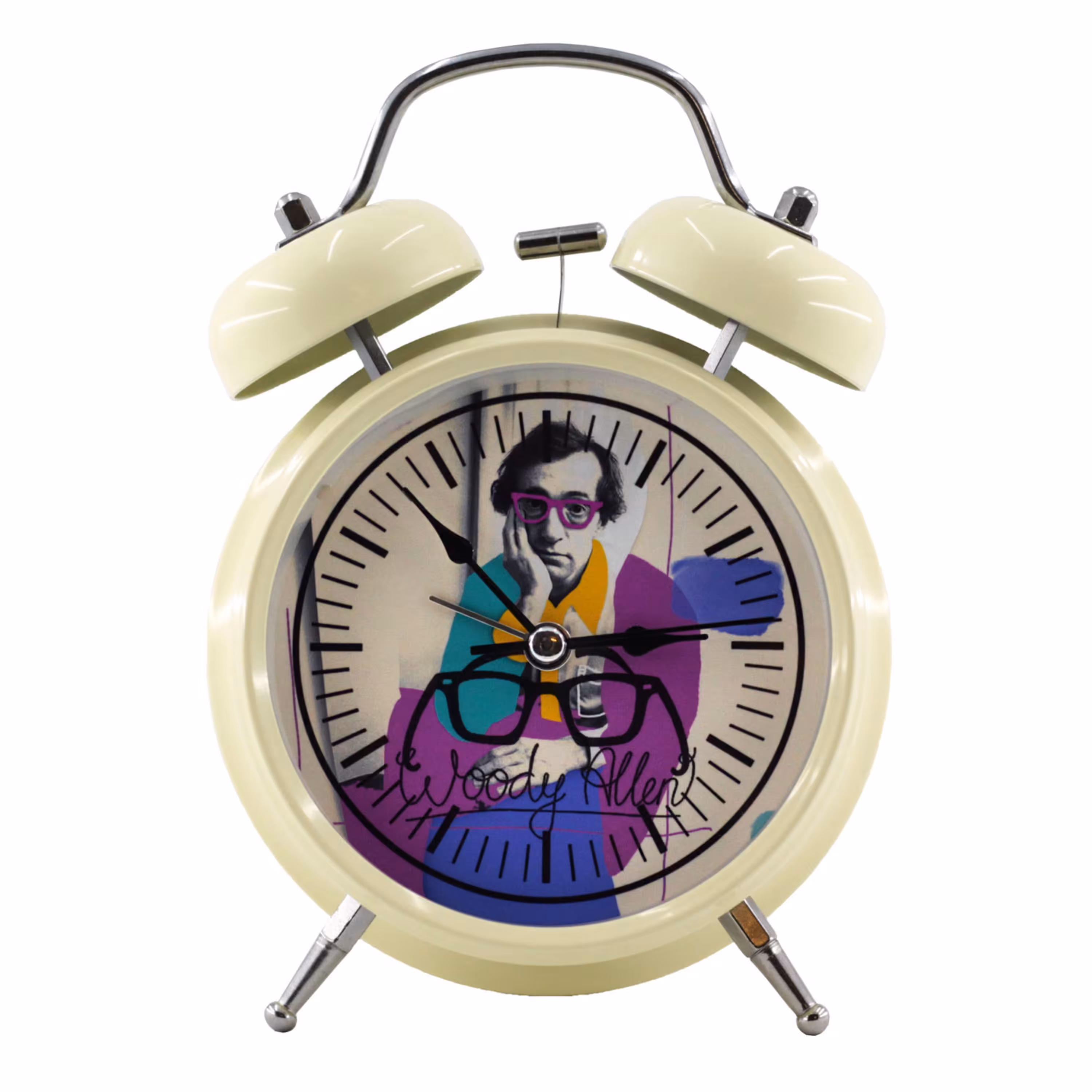 ساعت رومیزی زنگدار طرح وودی آلن کد Woody allen