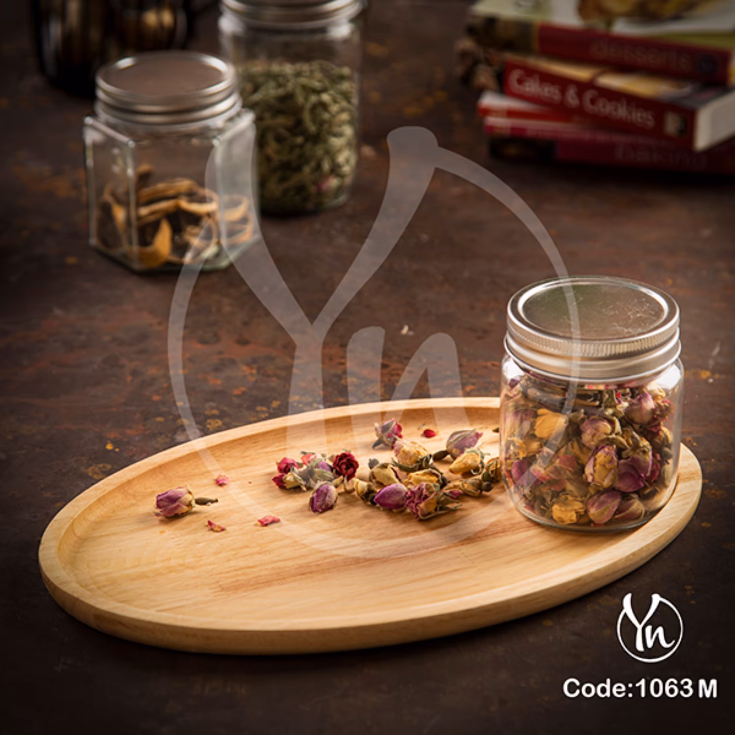 دیس بیضی متوسط (چوب رابروود)