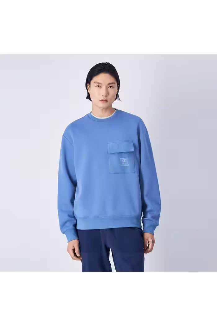 سویشرت آبی مردانه C TECH اورجینال Champion