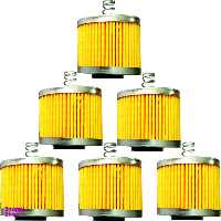 فیلتر روغن موتورسیکلت مهرو مدل MG2140BOX6 مناسب برای بوکسر بسته 6 عددی