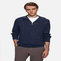 پلیور آبی مردانه ژاکت باریک اورجینال TWN
