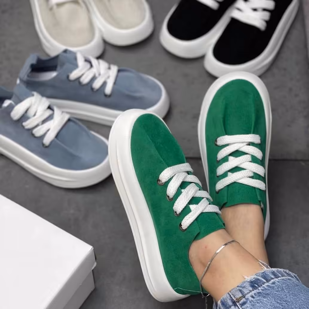 کتونی دخترانه کیفی بند پهن پارچه سوییت مبلی قابل شستشو زیره فوق العاده راحت و باضمانت