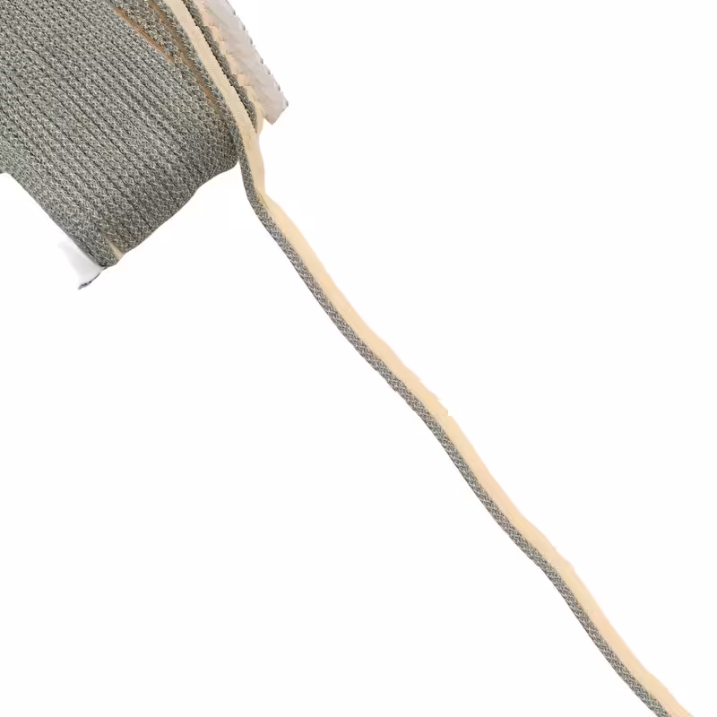 نوار مغزی ترمه ای ضخیم سبز آبی (نوار مغزی مبلی)(طاقه 25 متری)