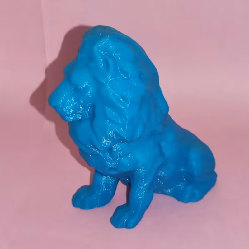اکشن فیگور شیر 3d print  ساخت با رنگ انتخابی 