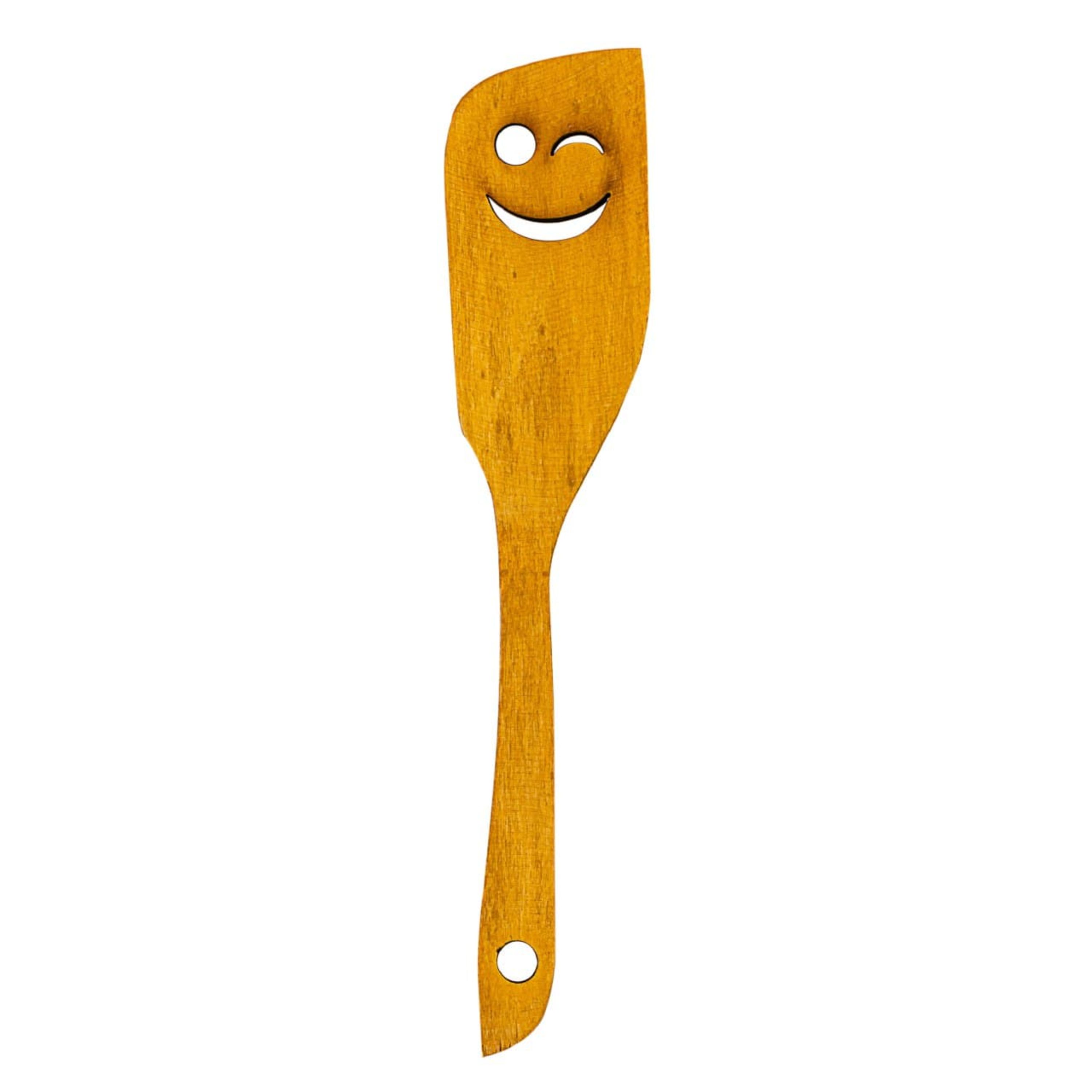کفگیر چوبی طرح استیکر نورماه کد 04
